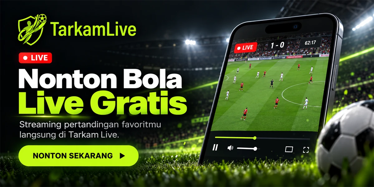 Banner Tarkam Live: nonton bola live gratis, streaming pertandingan favoritmu langsung di Tarkam Live